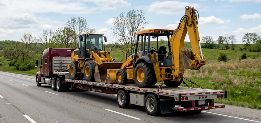 Loader and Backhoe Tractors Transport San Jose